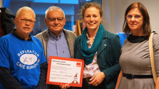 Reparatur Cafe Burgdorf Spendenuebergabe